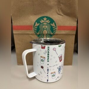Starbucks x Roller Rabbit Coffeehouse Bonanza Stainless Steel Camp Cup 12oz